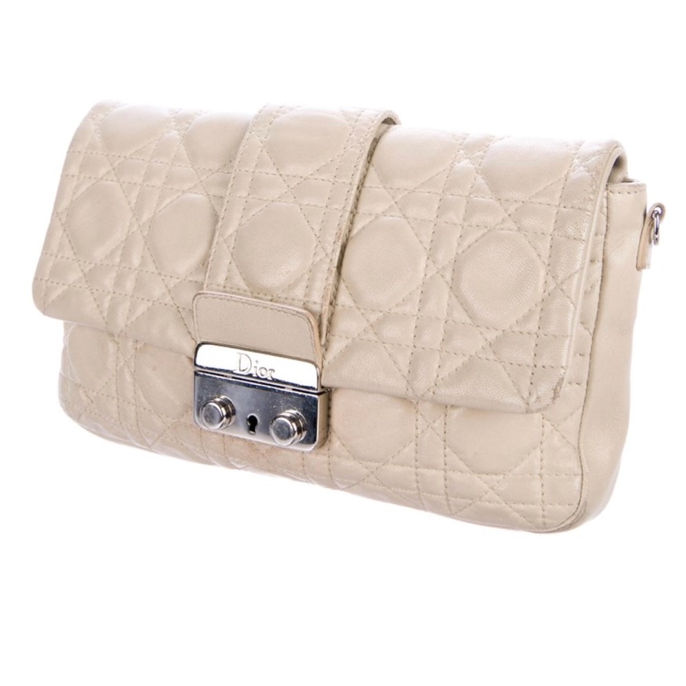 Authentic Christian Dior New Lock pouch with chain